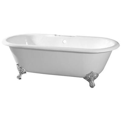 Randolph Morris Kensington 60 Inch Cast Iron Double Ended Clawfoot Tub - Rim Faucet Drillings RM60DE7C