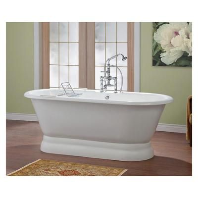 Cheviot Regal 70 Inch Cast Iron Pedestal Tub - Rim Faucet Drillings 2164-WW-7