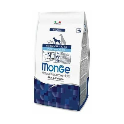 Superpremium 12 kg crocchette per cani lunga scadenza gusto: puppy medio pollo - Monge