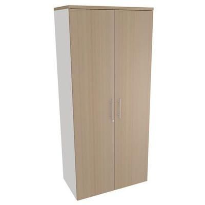 Armoire Haute 2 Portes H180*l80*p47 Chêne Clair - Simmob