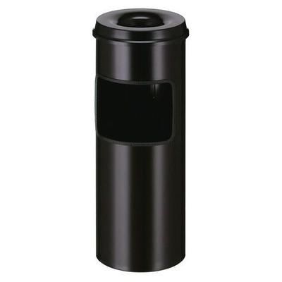 Poubelle-cendrier Avec Étouffoir 30l Noir - Vepabins