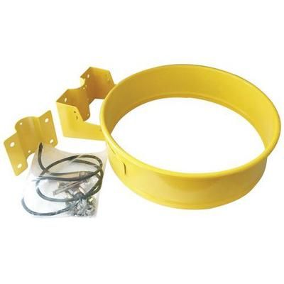 support sac-poubelle de tri sans couvercle - 110l - jaune