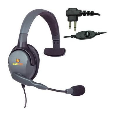 Eartec Max 4G Single Headset with Inline PTT and Motorola 2-Pin Connector MXMO4GSIL