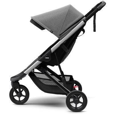 Thule Spring Stroller + Essentials Bundle - Aluminum/Grey Melange