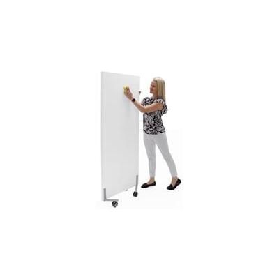 White Laminate Mobile Washable Office Partition Series - 24"W x 60"H Mobile Panel