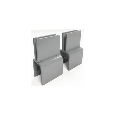 Set of 2 Sneeze Guard Clamps for Cubicles - For Panel Walls .75" to 1.25" Thick - IN STOC