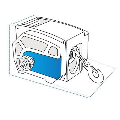 Custom Master Lock Portable Electric Winch Cover