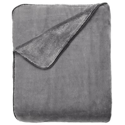 Plush Blanket by BrylaneHome in Gray (Size TWIN)