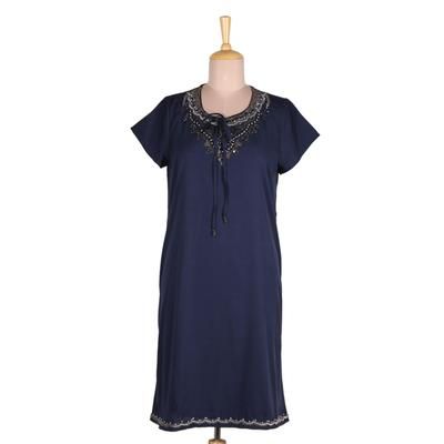 Jaipur Glamour,'Glass Beaded Tunic-Style Dress from India'