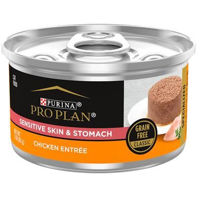SPECIALIZED Grain Free Sensitive Skin & Stomach Chicken Entree Pate Wet Cat Food, 3 oz., Case of 24, 24 X 3 OZ