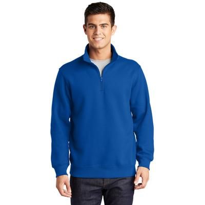 Sport-Tek TST253 Tall 1/4-Zip Sweatshirt in True Royal Blue size 2XLT | Cotton/Polyester Blend