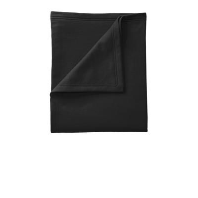 Port & Company BP78 Core Fleece Sweatshirt Blanket in Jet Black size OSFA