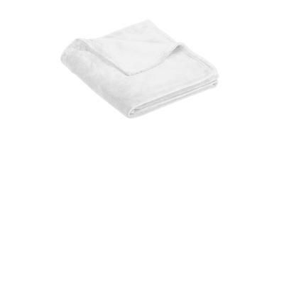Port Authority BP31 Ultra Plush Blanket in Marshmallow size OSFA | Polyester