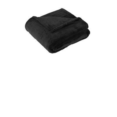 Port Authority BP32 Oversized Ultra Plush Blanket in Deep Black size OSFA | Polyester