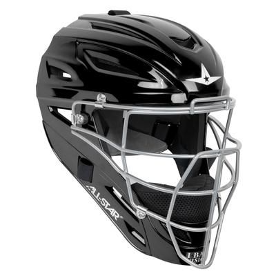 All Star Solid MVP2400 Ultra Cool Youth Baseball Catcher's Helmet Black
