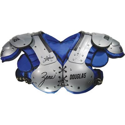 Douglas Women's Zena "Ms. D" PZMSD Lineman Football Shoulder Pads Blue/Silver
