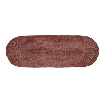 Better Trends Chenille Solid Braid Collection Reversible Indoor Area Utility Rug in Vibrant Colors, by Better Trends in Mauve (Size 24X72 RUNR)