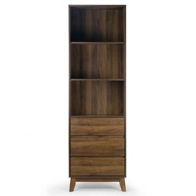 Anson Bookcase Display Shelf Media Tower with Drawers - Glamour Home GHDSV-1404