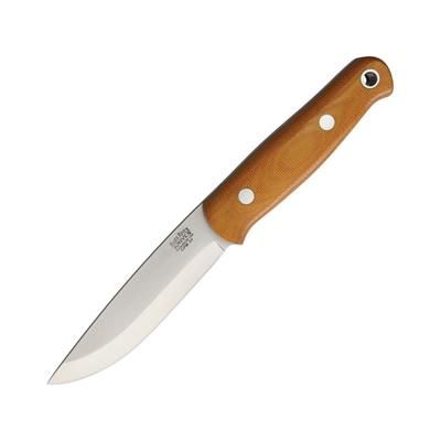 Bark River Bushcrafter II Fixed Blade Knife 9.25in Overall 4.5in Cpm-3V Carbon Steel Blade Natural Canvas Micarta Handle 06-223MNC