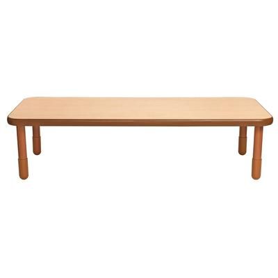 "BaseLine 72" x 30" Rectangular Table - Natural Wood with 18" Legs - Children's Factory AB747RNW18"