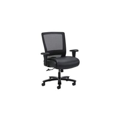 400 Lbs. Capacity Big & Tall Black Mesh Desk Chair w/Adjustable Arms