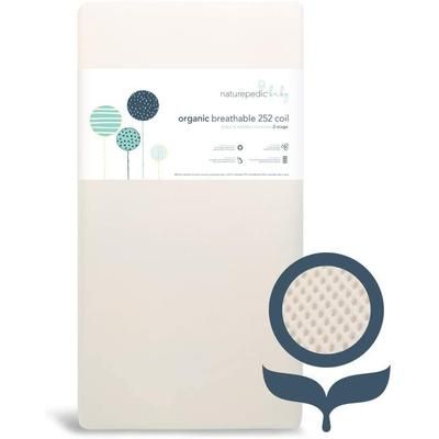 Naturepedic Organic Breathable 2-Stage Baby Innerspring Crib Mattress