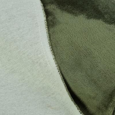 Tissu polaire "bicolore", vert pastel/vert olive, série "Alpes"