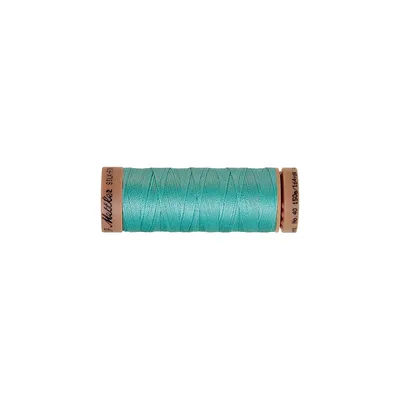 Mettler Silk Finish Cotton - Fil pour machine à coudre, turquoise, grosseur : 40, 150 m