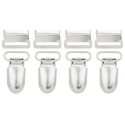 buttinette Clips pour bretelles, argent, 53 x 25 mm