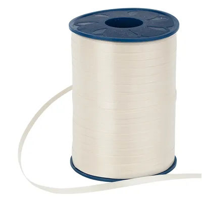 Ruban cadeau, crème, 5 mm, 500 m