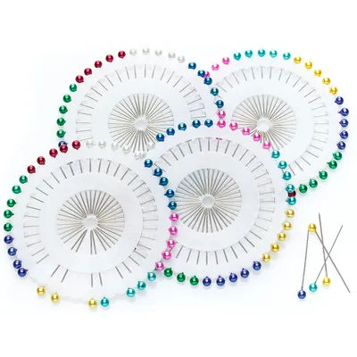 buttinette Epingles à têtes nacrées, longueur : 38 mm, contenu : 160 pièces