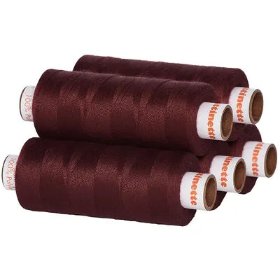 buttinette Fil à coudre universel, grosseur : 100, lot de 5 bobines, mûre