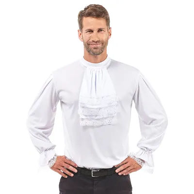 Chemise à jabot pour hommes