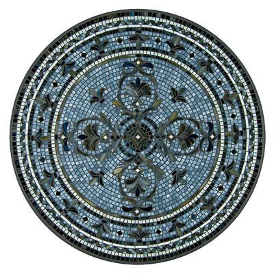 KNF Roma Mosaic Table Collection - Nesting Tables, Black, 18" Nesting - Frontgate