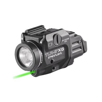 Streamlight TLR-8A A Weapon Light and Laser Both High and Low Switch Mounted on TLR-8A CR123A Green Beam 500 Lumens Black 69434