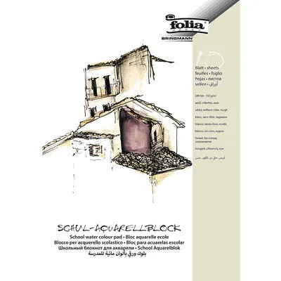 folia Bloc pour aquarelle, 21 x 29,7 cm, 10 feuilles