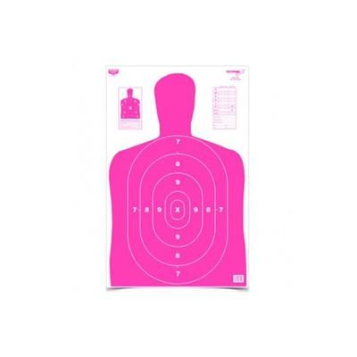Birchwood Casey BC27 Pink Eze-Scorer Paper Silhouette Target 23x35 Inch 100 Per Case 37040B