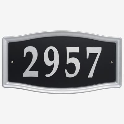 Easy Street Address Sign by Whitehall Products in Nickel