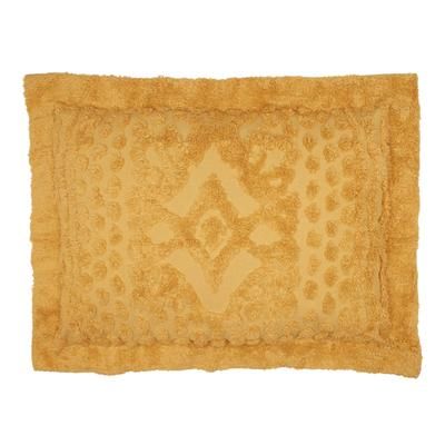 Georgia Chenille Shams by BrylaneHome in Gold (Size STAND) Pillow
