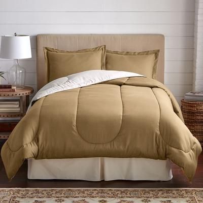 BH Studio Reversible Comforter by BH Studio in Taupe Ivory (Size TWIN)