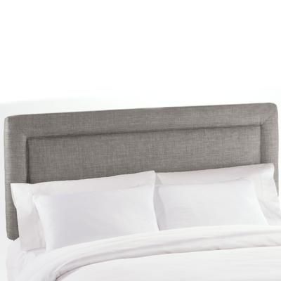 Linen Fabric Full Headboard by Skyline Furniture in Grey Linen