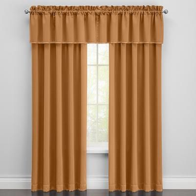 Wide Width BH Studio Room-Darkening Rod-Pocket Panel by BH Studio in Caramel (Size 54" W 84" L) Window Curtain