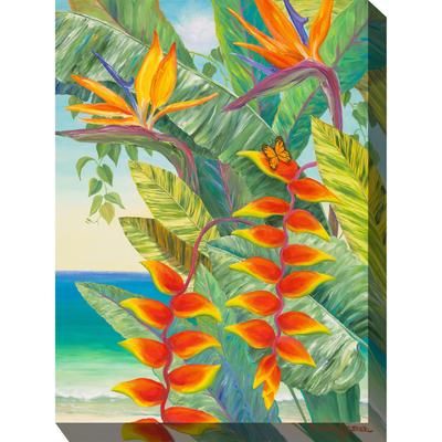 Hot Tropic 2 Outdoor Wall Art by West Of The Wind in Multi