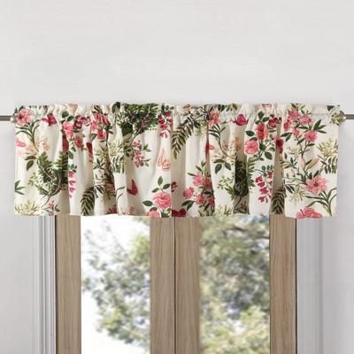 Wide Width Butterflies Window Valance by Greenland Home Fashions in Multi (Size 84" W 14" L)