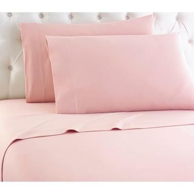 Micro Flannel® Solid Pink Flannel Sheet Set by Shavel Home Products in Pink (Size KING)