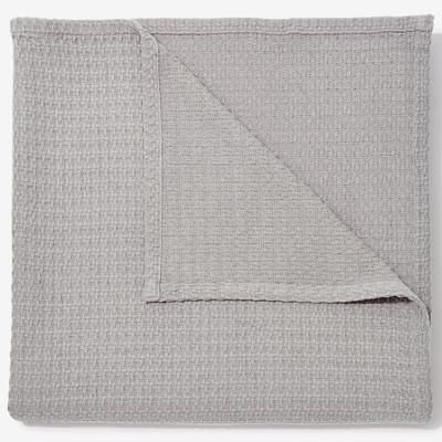 BH Studio Cotton Blanket by BH Studio in Silver (Size FL/QUE)