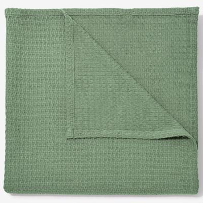 BH Studio Cotton Blanket by BH Studio in Sage (Size TWIN)