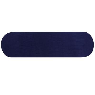 Alpine Braid Collection Reversible Indoor Area Rug, 24" x 108" Runner by Better Trends in Navy Solid (Size 24X108 RUNR)