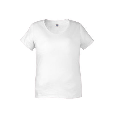 Delta 19400C Women's Ringspun 20/1s Curvy Top in White size 3X | Cotton