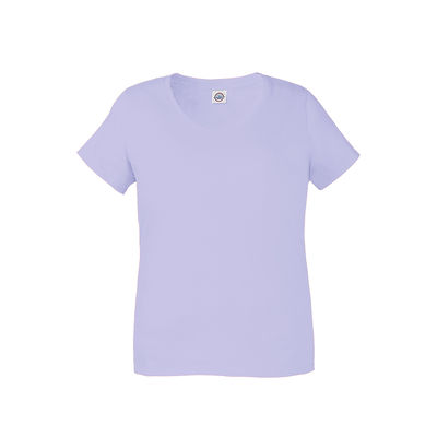 Delta 19400C Women's Ringspun 20/1s Curvy Top in Lavender size 1X | Cotton